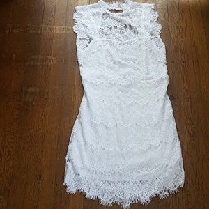 White lace free people dress